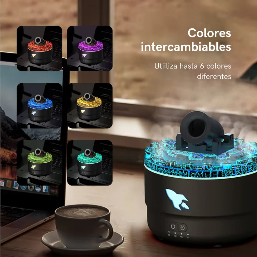 Difusor con Efecto de Cañón de Lava