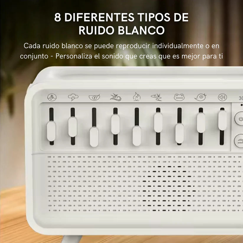 Humidificador con Altavoz y Ruido Blanco